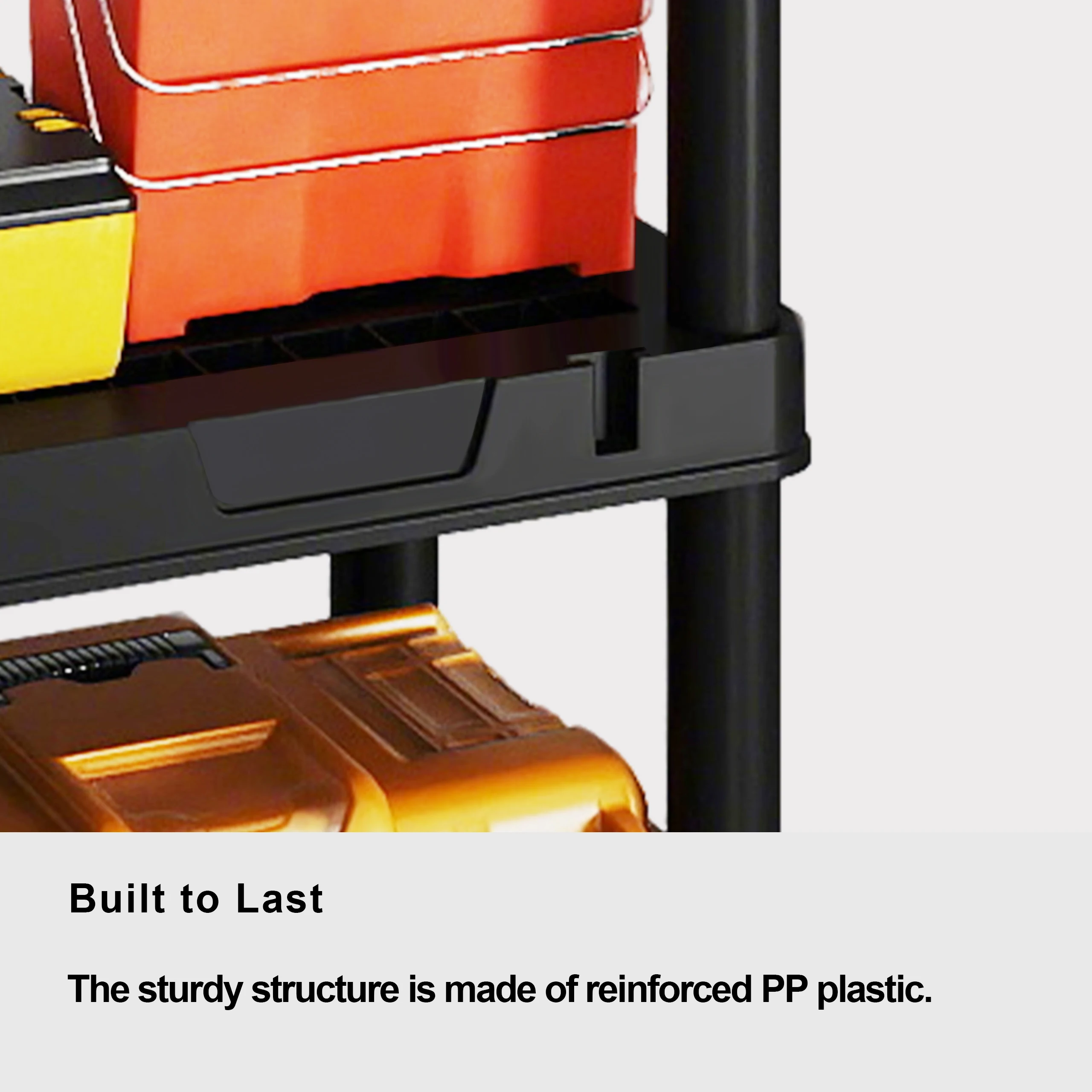 Five-Layer Plastic Shelving Un - огляд і ціна Workshop Tools Organizing