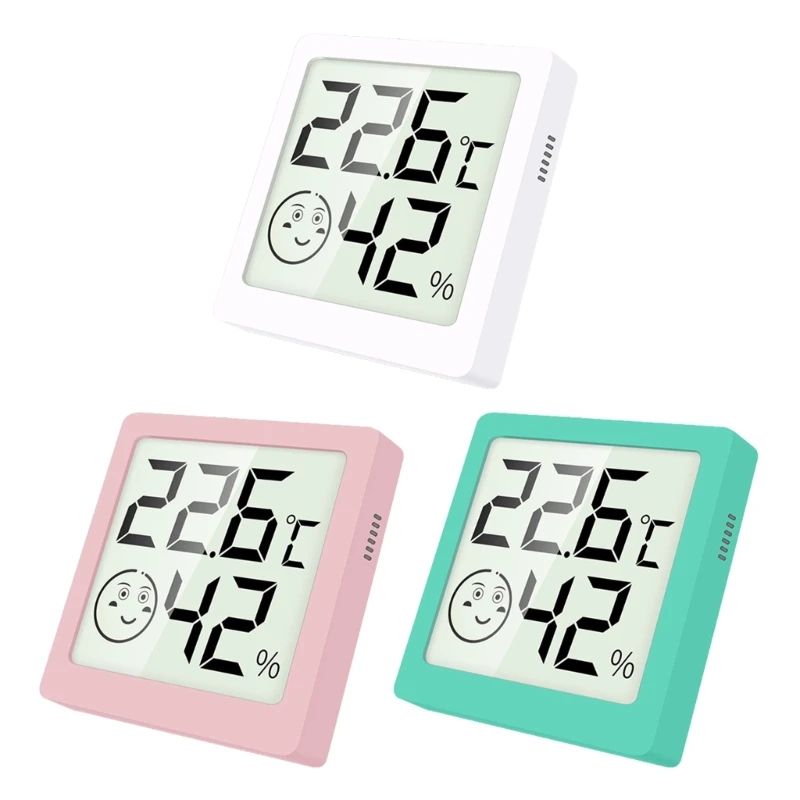 Termometer Digital Dalam Ruangan Mini, Higrometer Termometer Digital Magnetik 517A