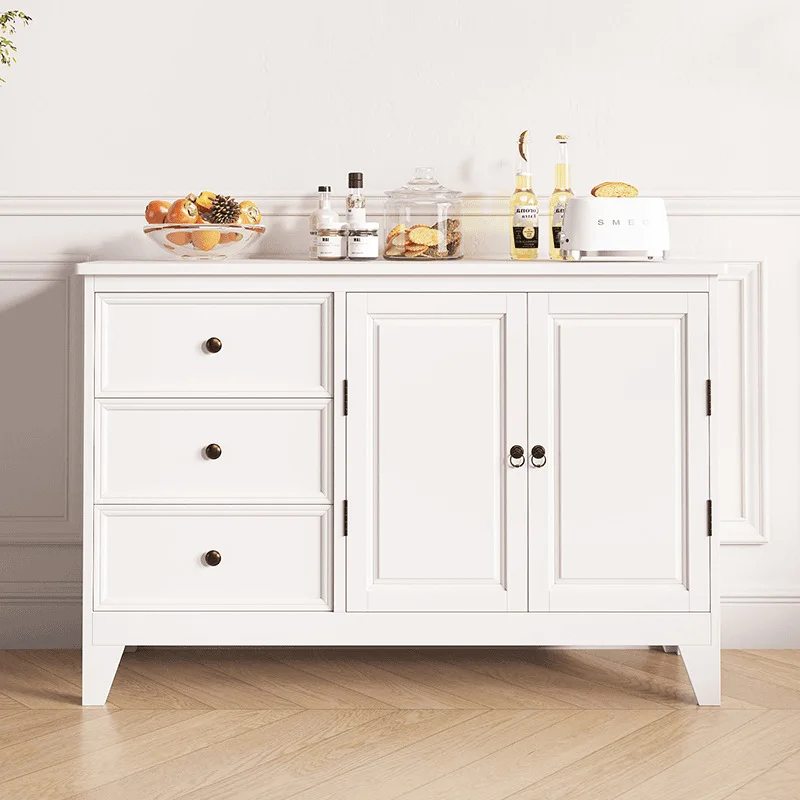 

American solid wood nine-chest chest five-chest cabinet, retro bedroom locker, living room file storage side cabinet, black