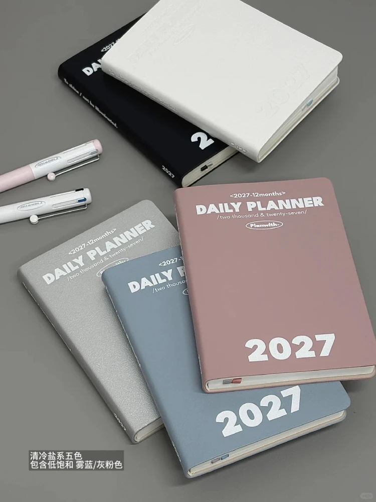 2027 Planwith A6 Compact Daily Planner With Annual Tracker & Goal Setting Pages Mini Pocket Aesthetic Stationery Journal Notepad