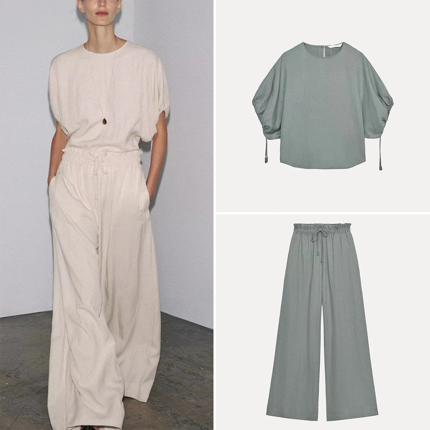 

Женский комплект из нижнего белья, комплект из дышащего полиэфирного волокна, круглый костюм Ne ort Sve свободного кроя, моющийся костюм