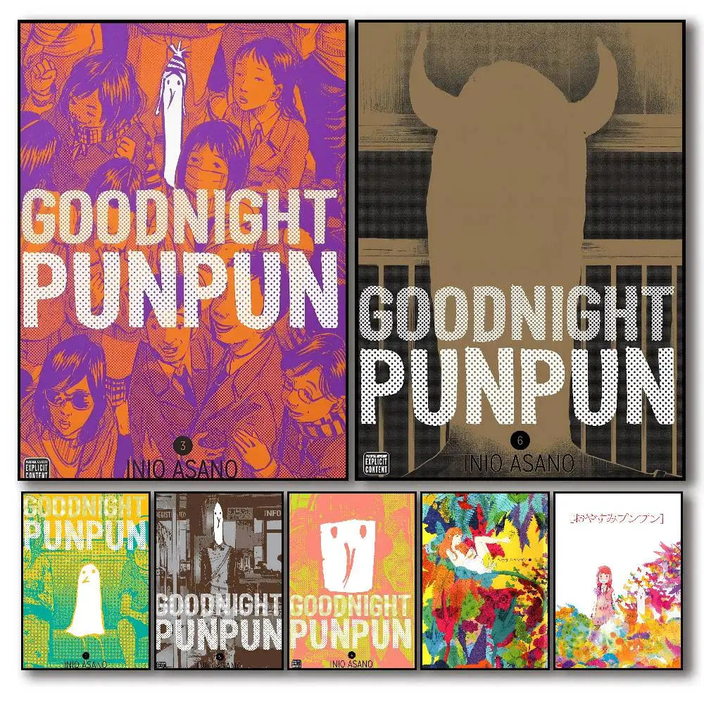 Anime Goodnight Punpun Poster Self-adhesive Art Room Entrance Restaurant Wall Decor Art Painting
