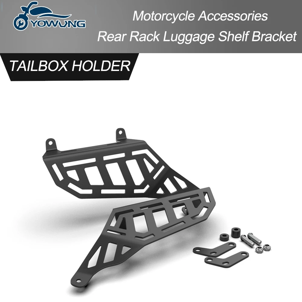 Motorcycle Accessories FOR Kawasaki KLR650 Adventure Traveler /ABS 2022 2023 2024 2025 Rear Side Luggage Rack Luggage Side Rails
