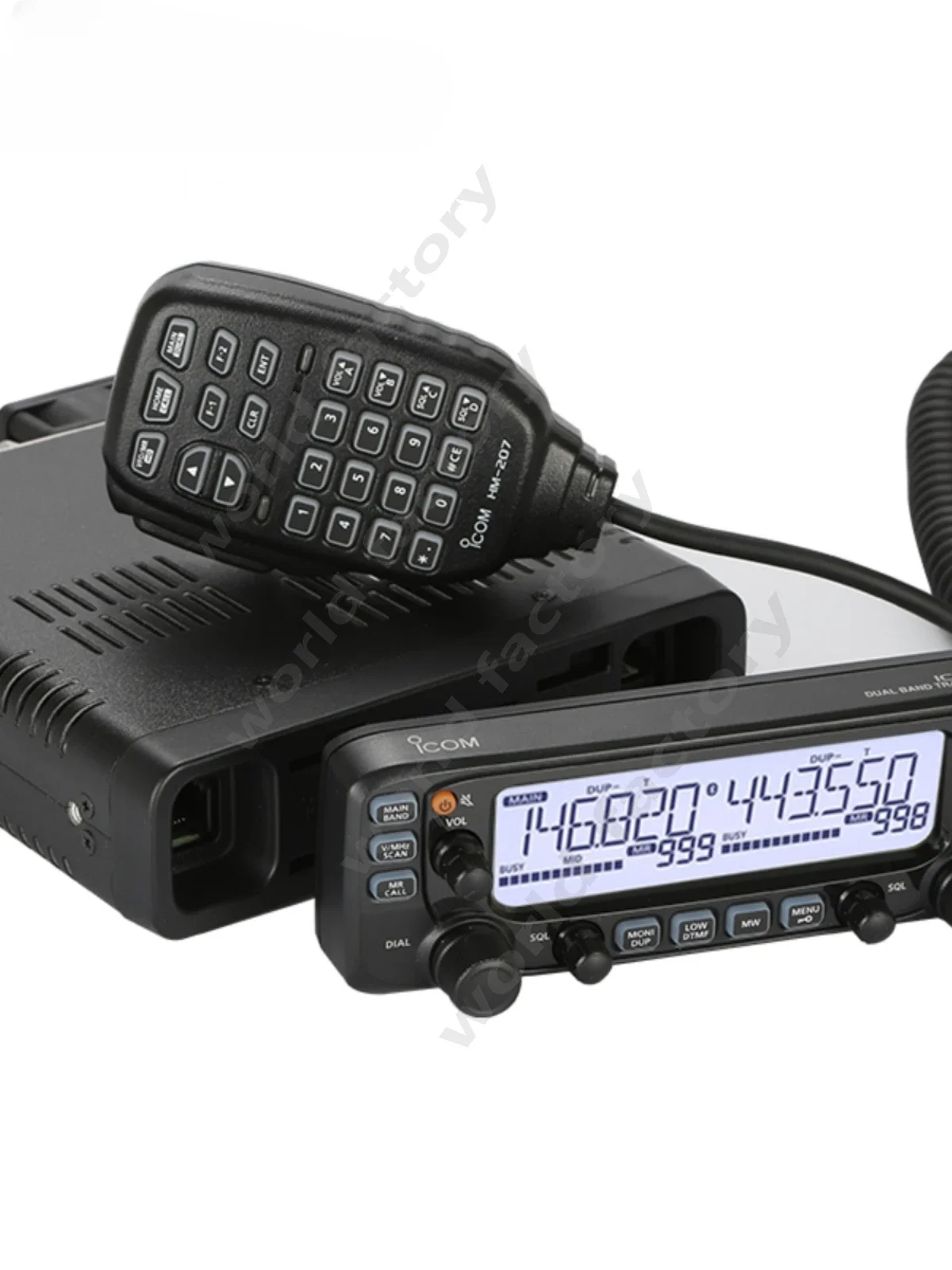 ICOM Aikemu IC-2730E High Power Car Intercom Radio Dual UV Segment Dual Display Cross Segment Relay Off-road