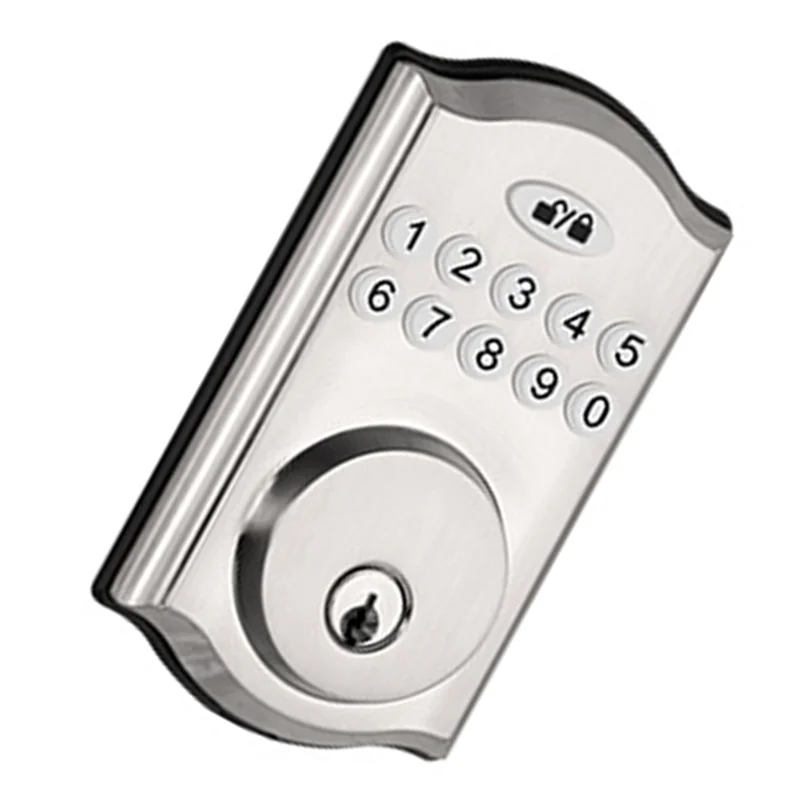 ABZW キーレスエントリードアロック - キーパッドドアロック - スマートデッドボルトロック - 覗き見防止パスワード - オートロック 取り付け簡単