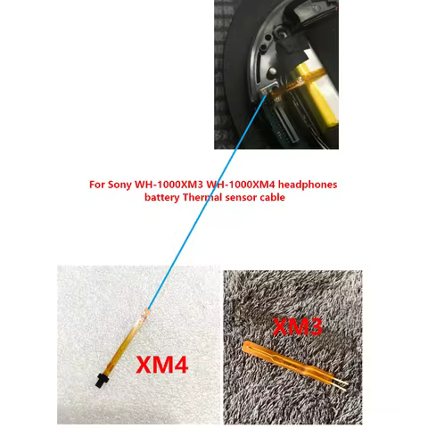 Original cable For Sony WH-1000XM3 WH-1000XM4 headphones battery Thermal sensor cable