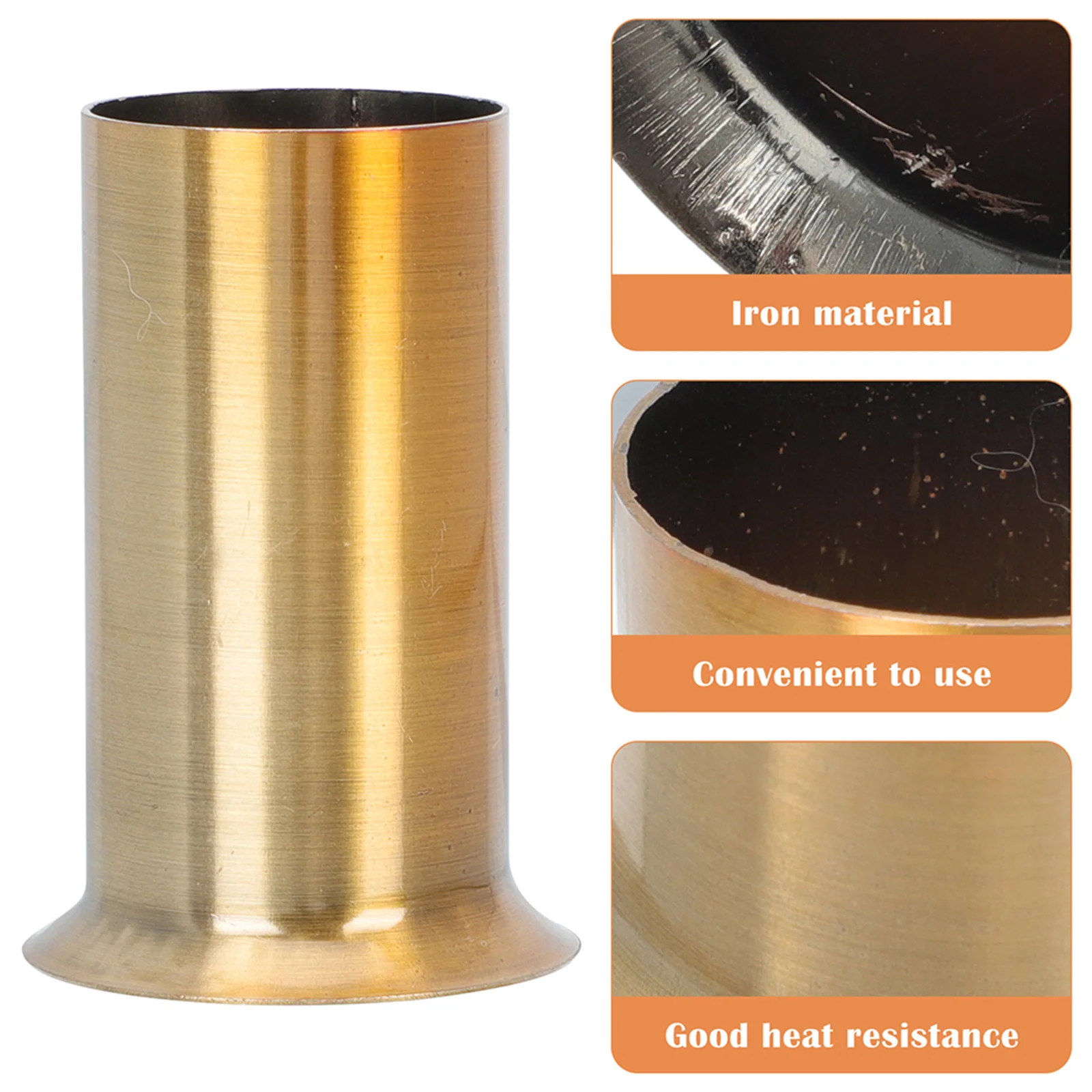 6 قطعة المقبس يغطي الشمعدانات المعدنية قاعدة الأكمام خمر بالتنقيط حافة تصميم لتعليق مصابيح المنزل غرفة الطعام الإضاءة