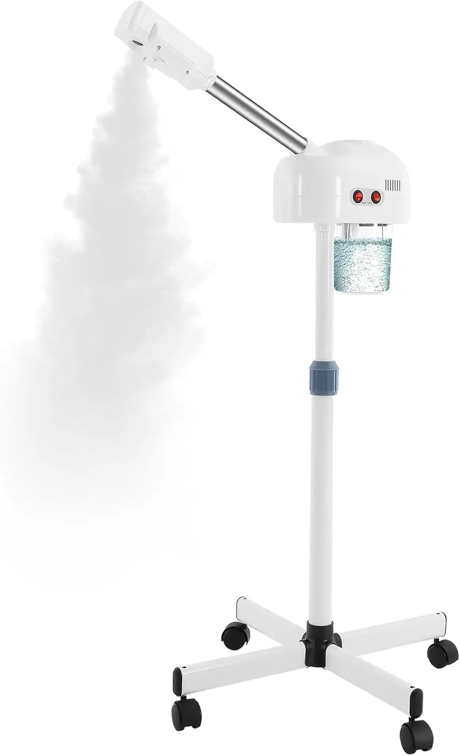 

Professional Facial Steamer, Pedicure Steamer Machine with Water Tank and Wheel, Floor Standing Skin Care Equipment for Barber
