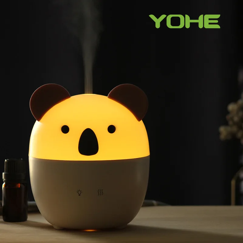 160ML USBKaola Aroma Diffuser Ultrasonic Nebulizing Diffuser Cartoon Aromatherapy Humidifier Home Office