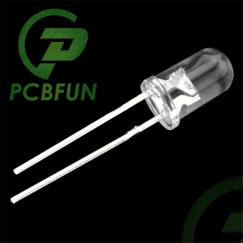 Assorted White Hair LED Kit de luz, DIY LED Set, DIY eletrônico, amarelo, 5mm, 50 Pcs, 100 Pcs, 200Pcs