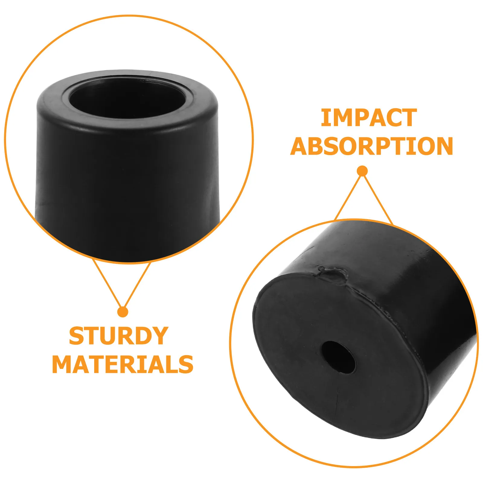 2Pcs Rubber Truck Bumper Blocks Heavy Duty Anti-Collision Pads Shock Absorbing Dock Buffer Protection Compatible for Trailers