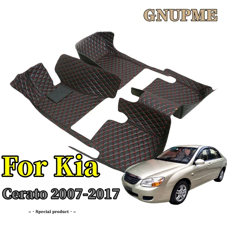 

GNUPME Custom Car Floor Mats For Kia Cerato 2007 2008 2009 2010 2011 2012 2013 2014-2017Years Auto Carpets Foot Coche Accessorie