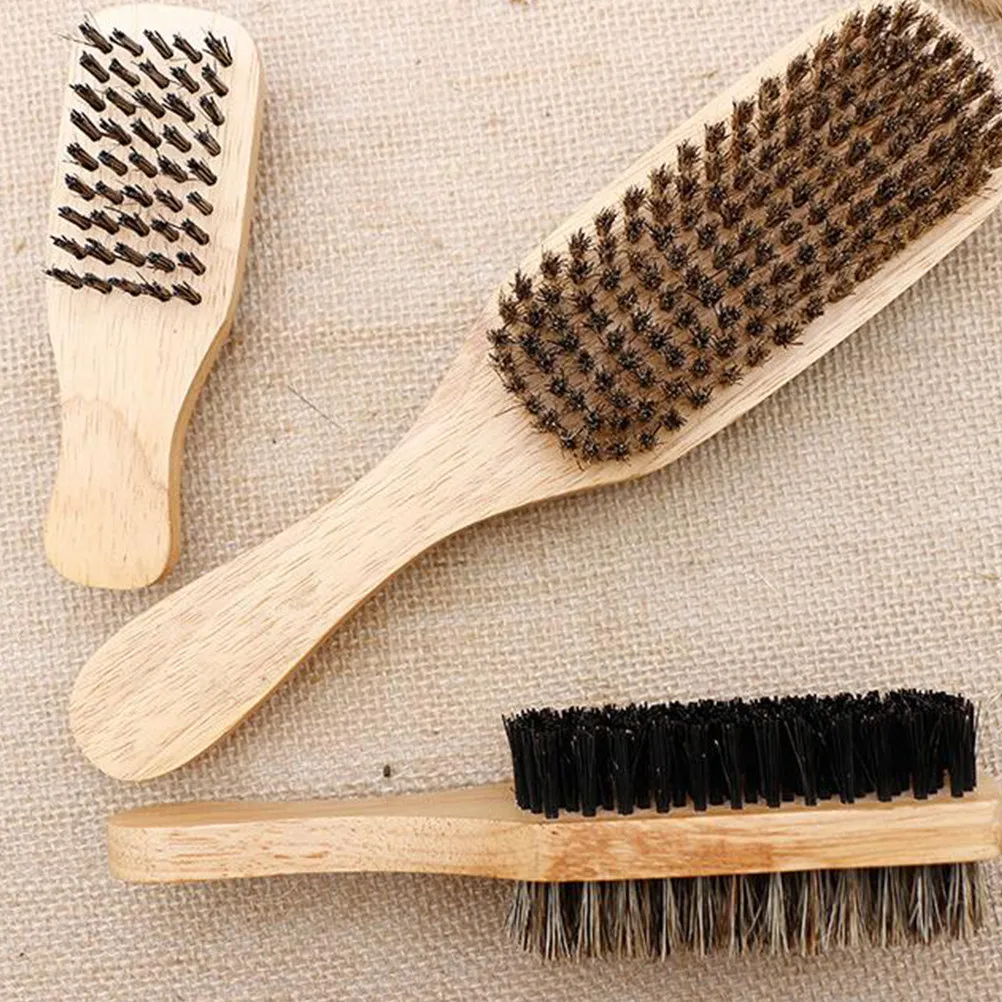 Mens Beard Brush Soft Bristles Portable Design Comfortable Handle for Grooming Styling and Care