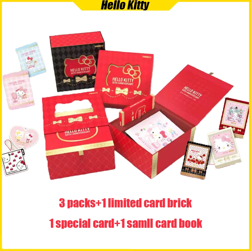 

VANCARD'S Sanrio Cards Hello Kitty 50th Anniversary Limited Collection Cards Mistery Box Board Game Toys Birthday Gifts for Kids