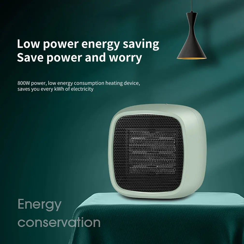 Heater 2 Seconds Fast Heating Compact Portable Adjustable Thermostat Control Overheat Protection Low Noise Heater