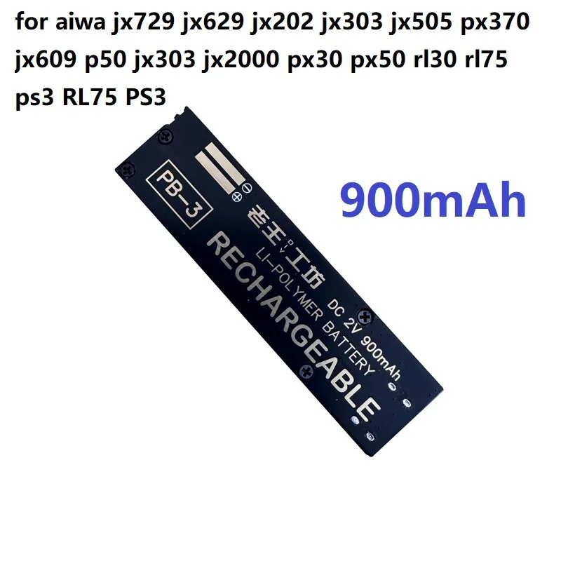 PB3 PB4 PB-3 PB-4 Battery for aiwa jx729 jx629 jx202 jx303 jx505 px370 jx609 p50 jx303 jx2000 px30 px50 rl30 rl75 ps3 RL75 PS3