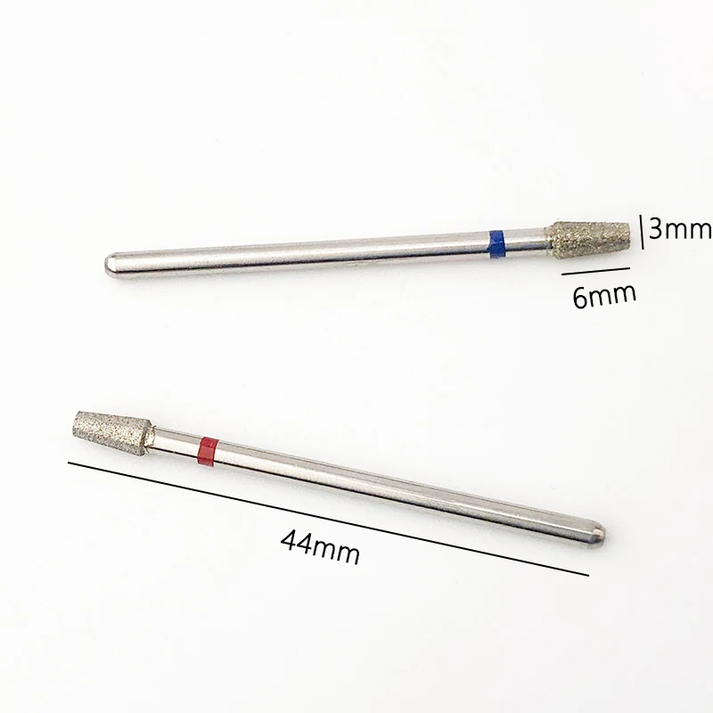 1PC Diamond Nail Drill Bits Short Umbrella Nail Milling Bit Cuticle Bur for Manicure Pedicure Callus Removal Nail Sanding Bit