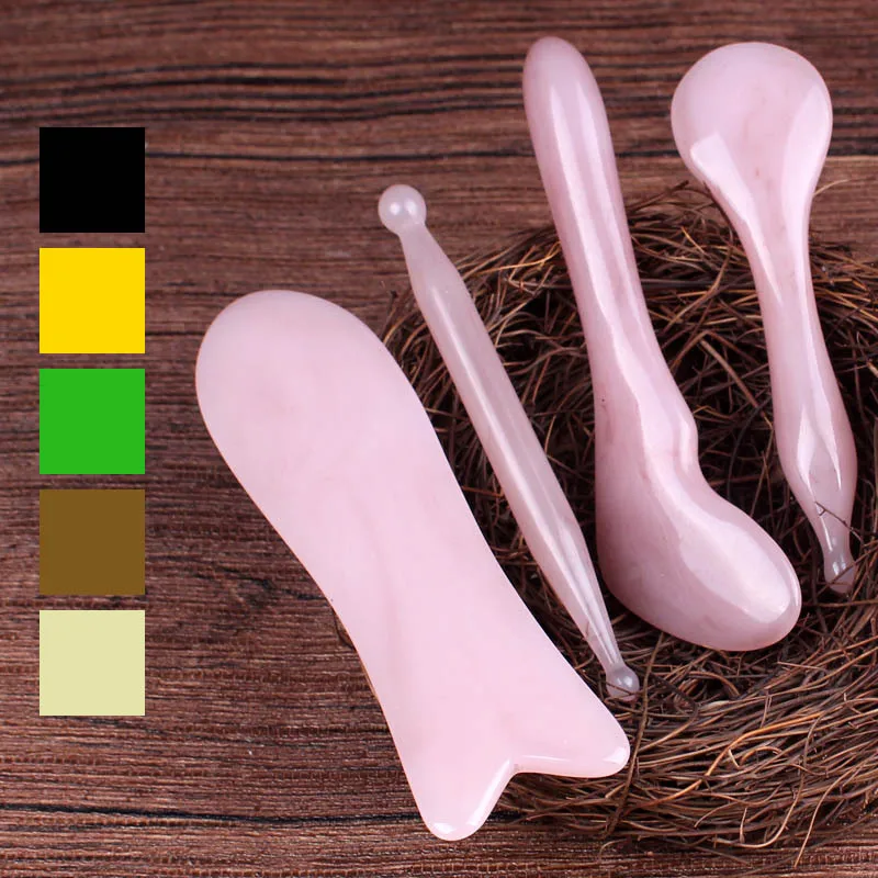 Synthetic Resin Beeswax Massage Stick Meridian Massage Facial Lifting Acupuncture Pen Whole Body Beauty Tool