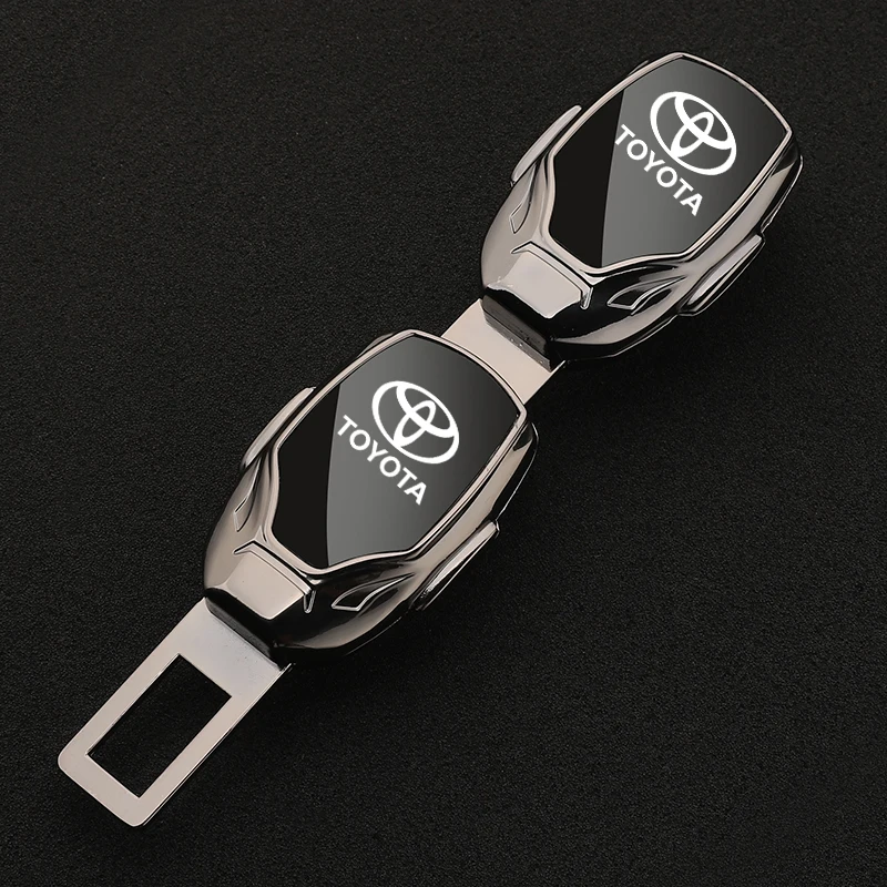 Car Seat Belt Extension Plug Safety Seat Lock Clip Buckle For Toyota Yaris Hilux Corolla Prius Avensis Emblem Auris Accessories