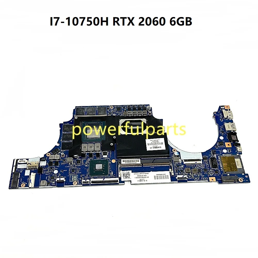 

Материнская плата для игрового ноутбука HP Pavilion 15-dk GPC52 LA-J642P M03034-601 I7-10750H, процессор RTX 2060, 6 ГБ графического процессора, работает хорошо
