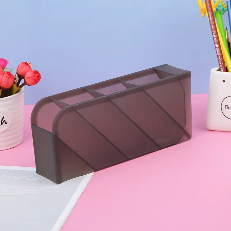 Creative Cute Desk Pen Holder Organizer Storage Box School Office Stationery Gift