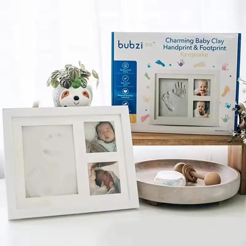 Baby Hands and Footprints Clay Photo Frame Create Lasting Memories with This Baby Hand and Footprints Kit gifts for boys girls