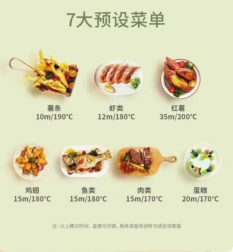 Air fryer new home - Large capacity oven. Multi-function oil-free. Visual fully automatic intelligent. image 6