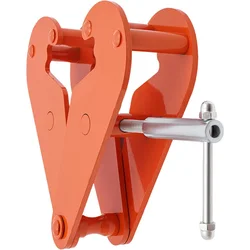 2T Vertical Clamp Adjustable Opening Clamp for Lifting and Connecting I-Beams 4400lbs Tensile Strength Heavy Duty Lifting Clamp