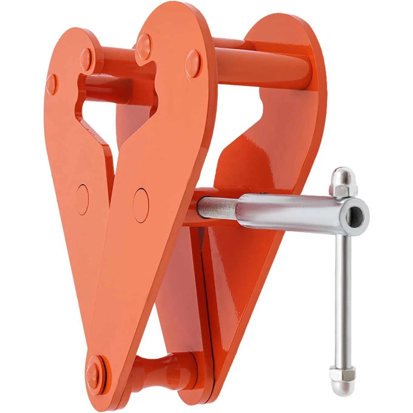 2T Vertical Clamp, Adjustable Opening Clamp for Lifting and Connecting I-Beams 4400lbs Tensile Strength Heavy Duty Lifting Clamp