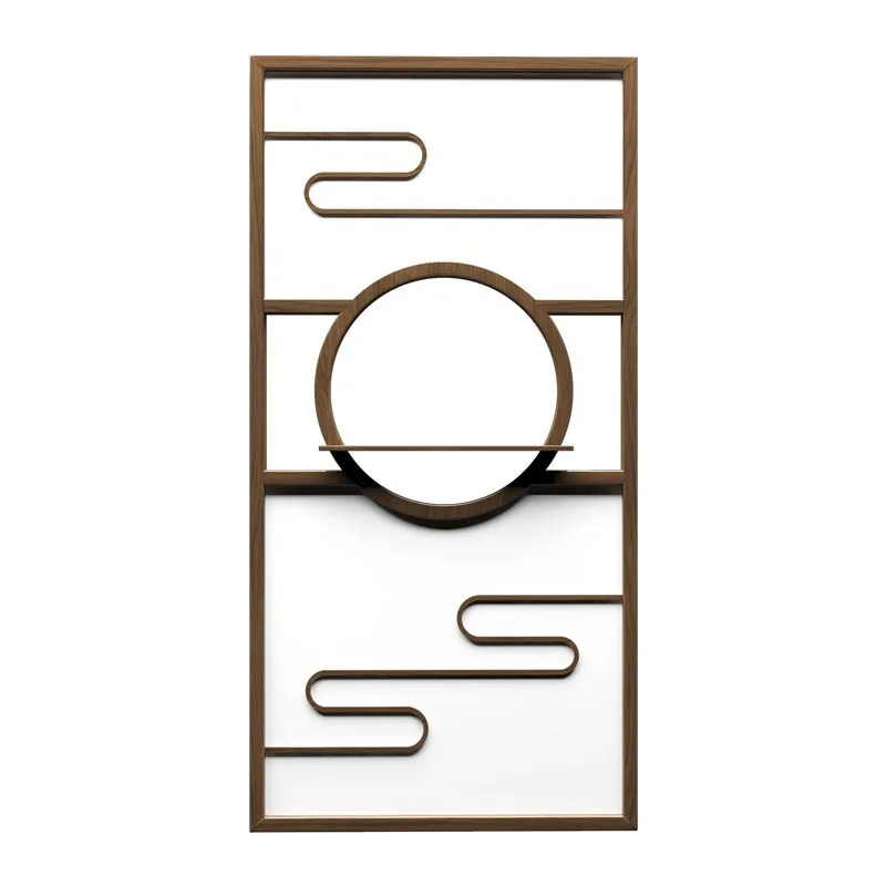 

Entry entrance partition, living room solid wood Chinese company screen, entrance hotel decoration