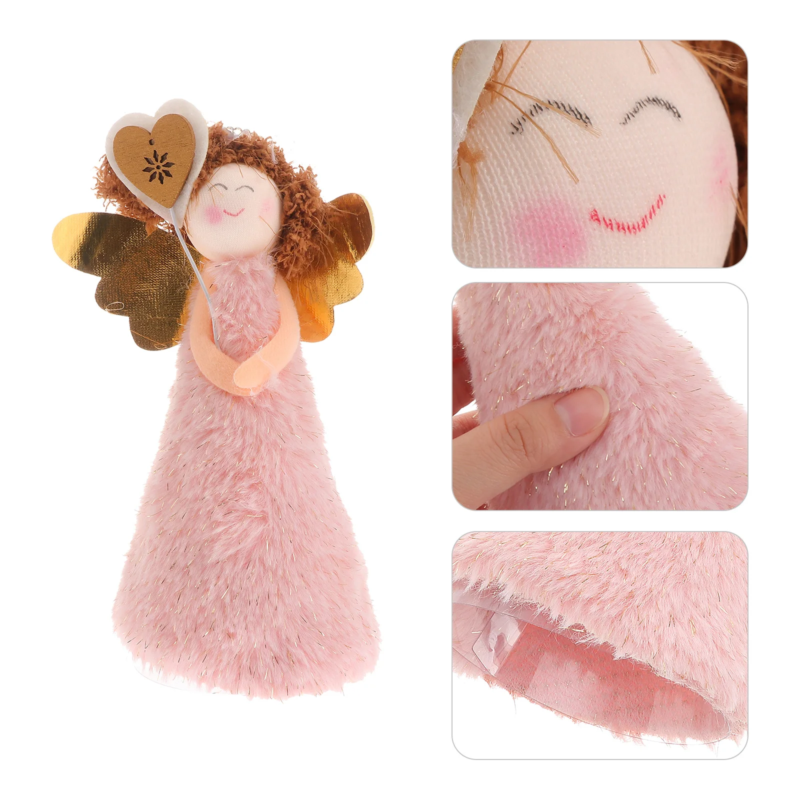 Christmas Angel Tree Topper Decorative Treetop Ornament for Holiday Party Home Decor