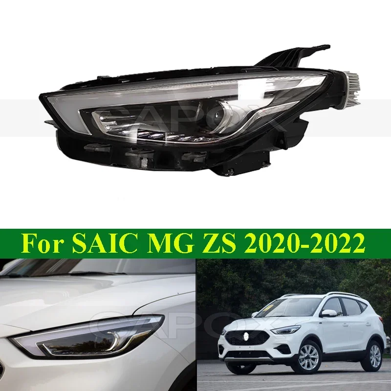 

CAPQX Front Bumper Headlight Head Light Lamp For SAIC MG ZS 2020-2022 Head Lamp Headlamp Cover Glass Shell