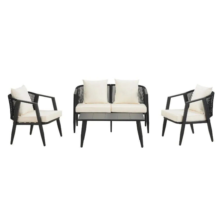 

U_STYLE Durable and Comfortable Outdoor Seating Set Suitable for Patios Lawns and Poolsides