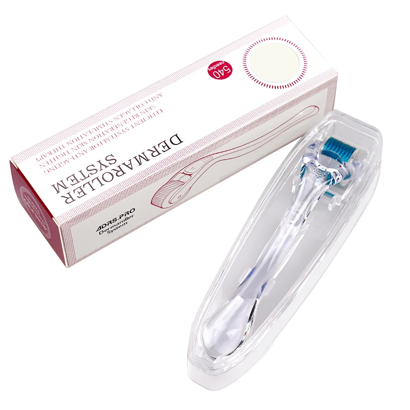 Micro Medical Grade Derma Roller Titanium Dermaroller, Terapia para o crescimento do cabelo facial, Ferramenta de rejuvenescimento da pele Hot 540