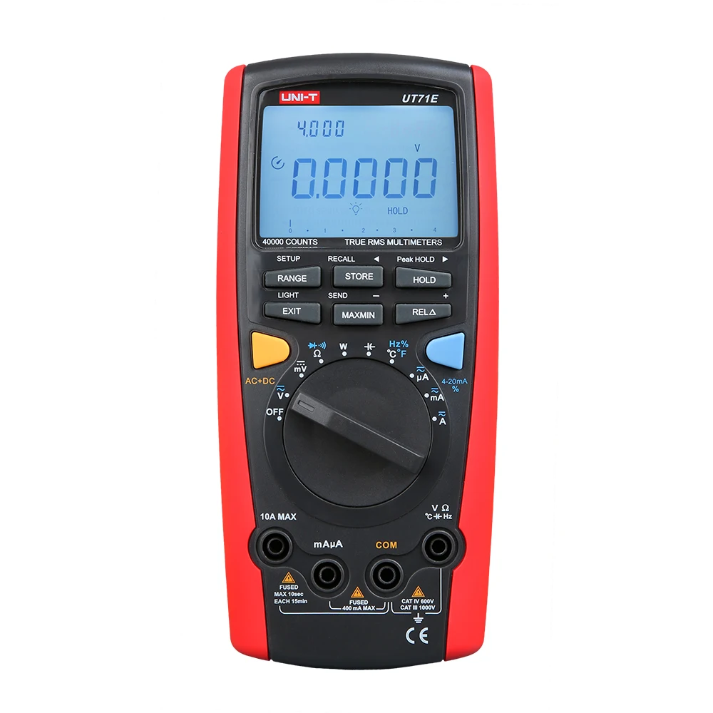 

UNI-T UT71E 10A 1000 В 3999999 Цифровой мультиметр Китай Мультиметр Мини-мультиметр
