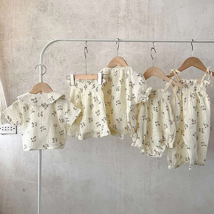 Baby Mädchen Kleidung Anzug Kurzarm Baumwolle Gedruckt T-Shirt + Shorts Neugeborenen Baby Mädchen Kleidung Anzug Für Sommer Sets Koreanischen stil – Detail 4