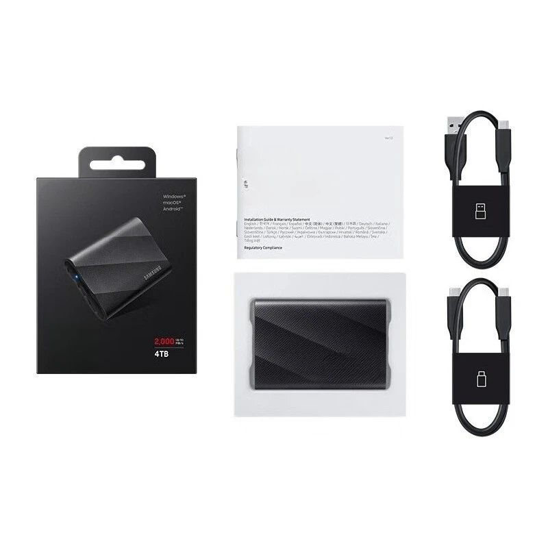 T9 1T 2T 4T USB3.2 Type-c محرك أقراص الحالة الصلبة SSD المحمول 2000 برميل/الثانية