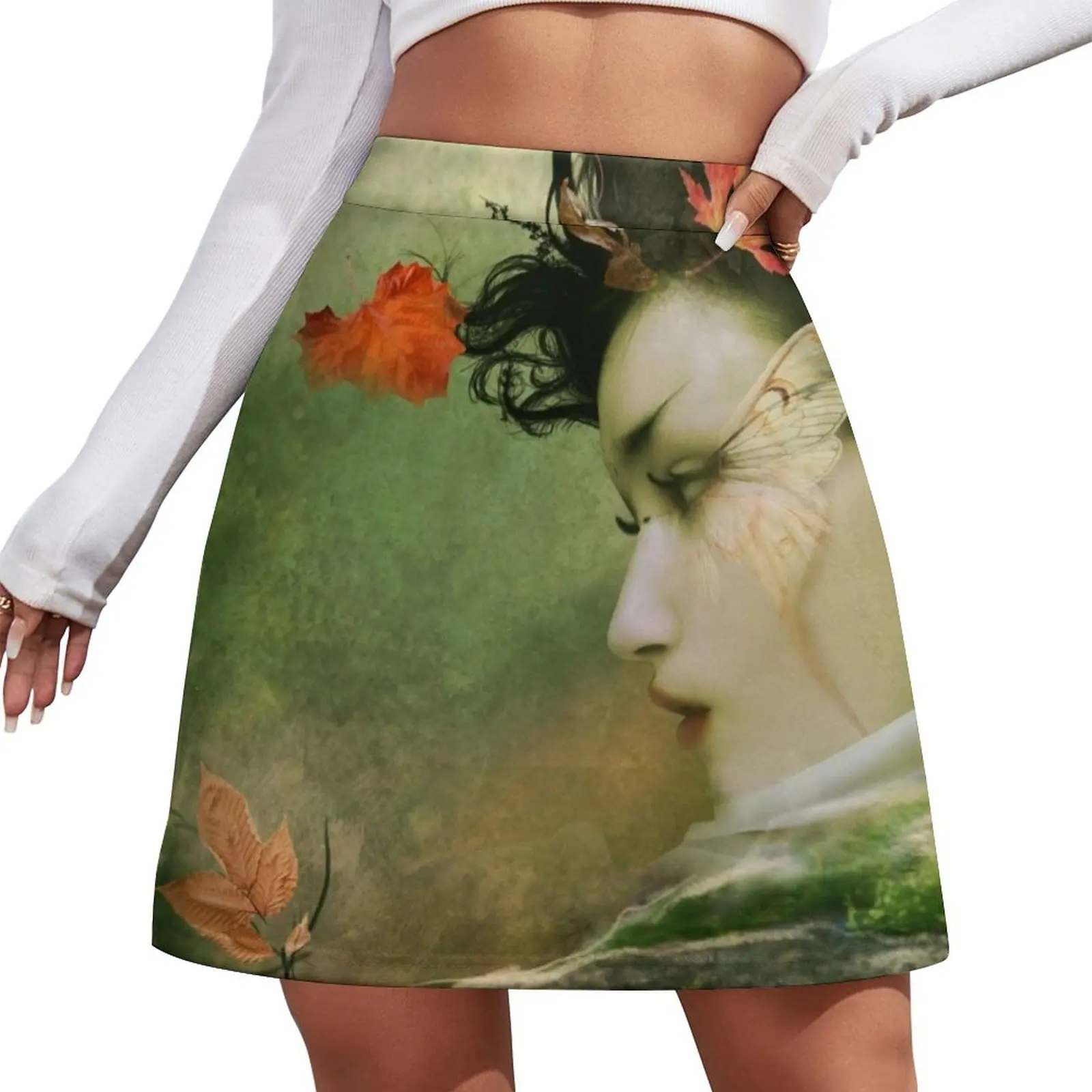 

Spirit of Place Mini Skirt womans clothing Short skirts Women skirt Mini Skirt