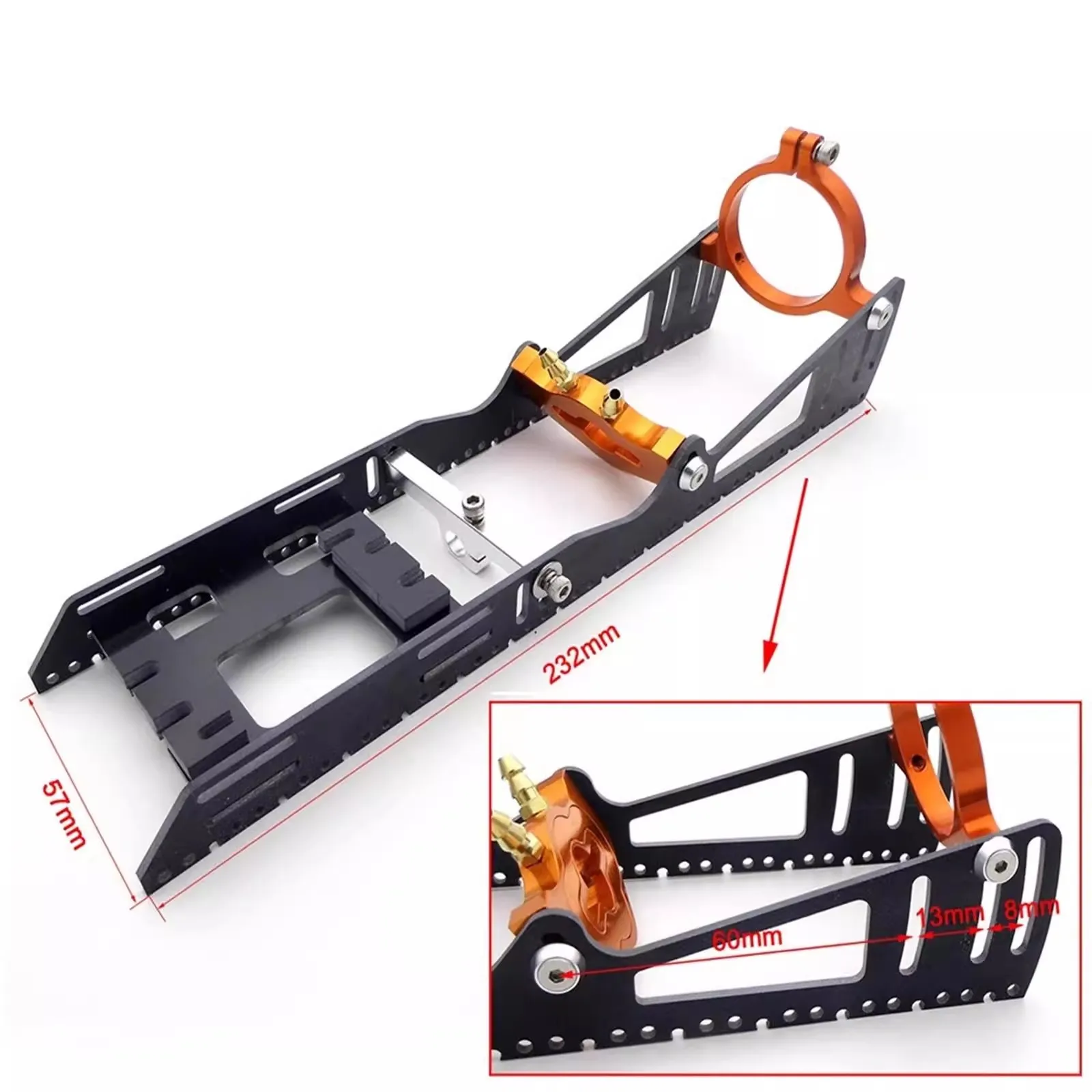

Remote-Controlled Model Boat 36/40 Brushless Motor Esc Mount Integrated Carbon Fiber Plate