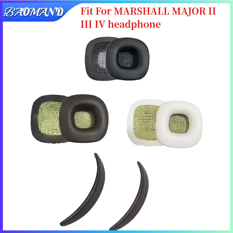 

BAOMAND Replacement Ear Pads For MARSHALL MAJOR II III IV Headphones Ear Cushions, Headset Earpads, Ear Cups Earmuffs