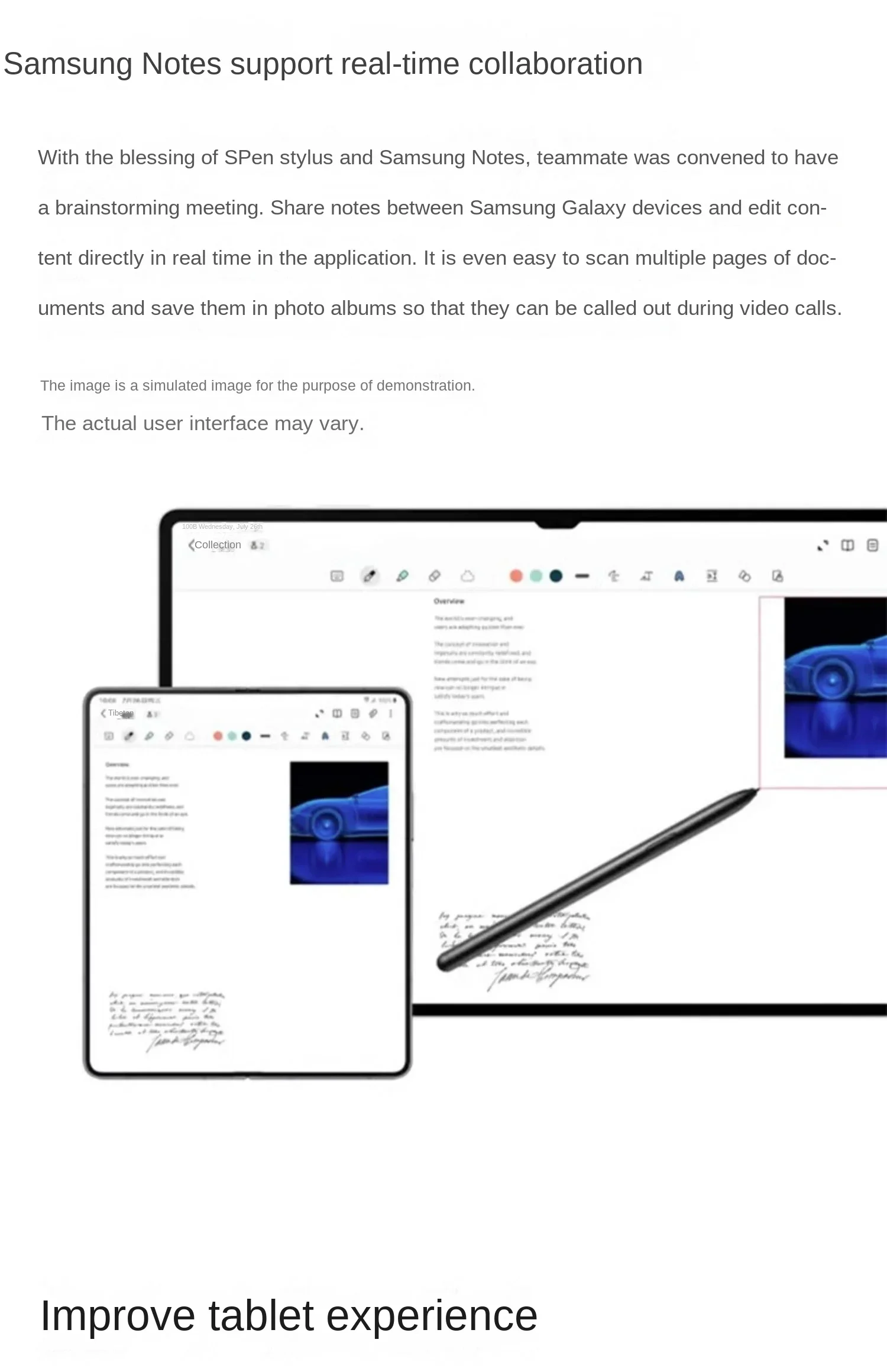 Подходит для оригинального Samsung Galaxy Tab S9Ultra S9 FE + Bluetooth-подключения TabS9 S9FE SM-X910/X516/X610/X710 stylus S Pen