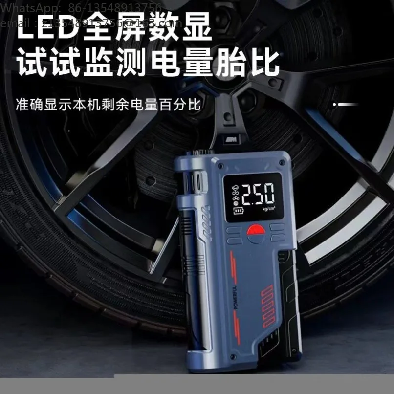 Digital Display Car Jump Starter with Air Compressor Multi‑Function High‑Power Emergency Power Bank Replacement Spare Part