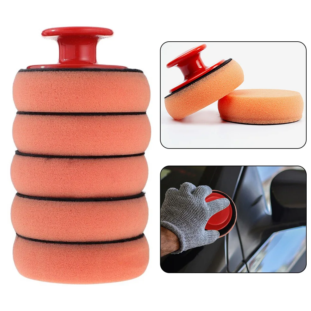 

Wax Applicator Pad Waxing Sponge Replacement Kit Parts Sponge Vehicle 90mm*50mm ABS Plastic Accessories Practical