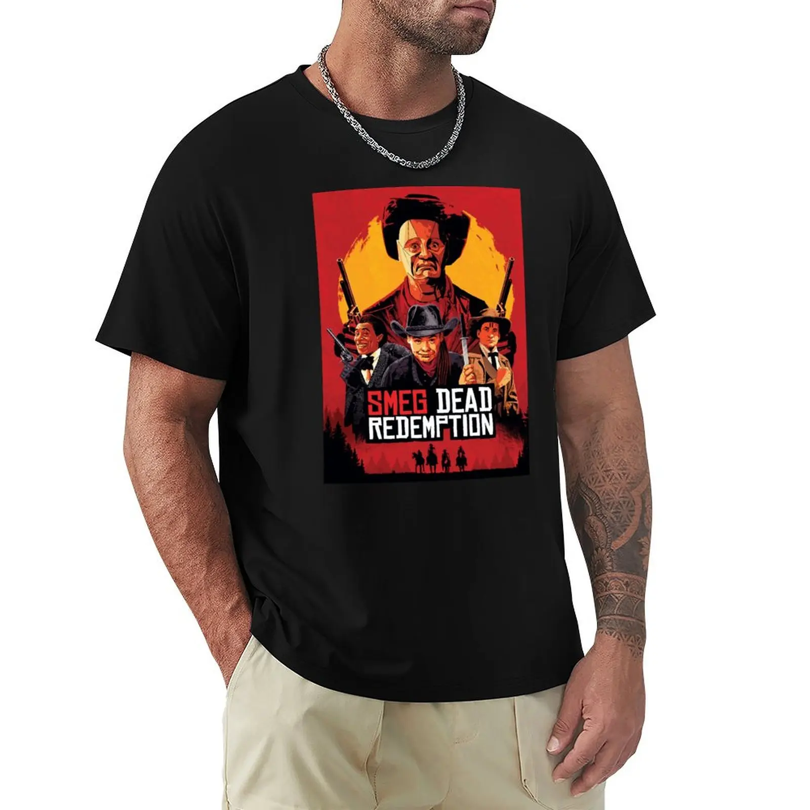 SMEG : RÉDEMPTION FATALE ! T-shirt Red Dwarf à imprimé style rétro, haut décontracté