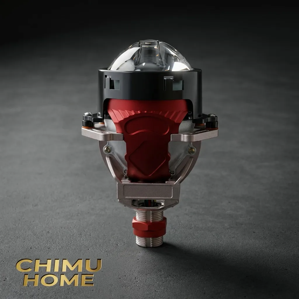 【CHIMU HOME】 for Universal Car 3.0 Inch Bi-LED Projector Headlight Lens 6+3 Focus Core Retrofit Kit 10000lm
