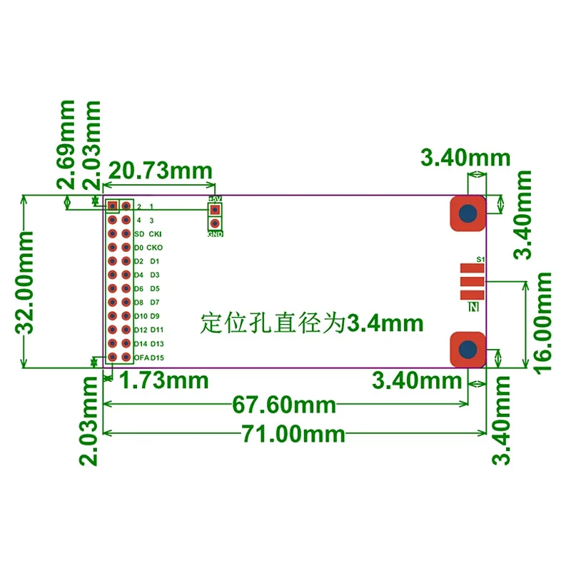 LTC2208 16-Bit High-Speed ADC Module 130MSPS Single Channel Analog-to-Digital Converter 50 Ohm SMA for FPGA Data Acquisition