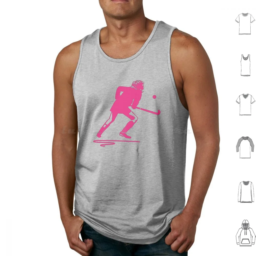 Field Hockey Girl Tank Tops Vest Sleeveless Fieldhockey Hookfreaks Hockey Makes My Day I Love Hockey Kookaburras Black Sticks