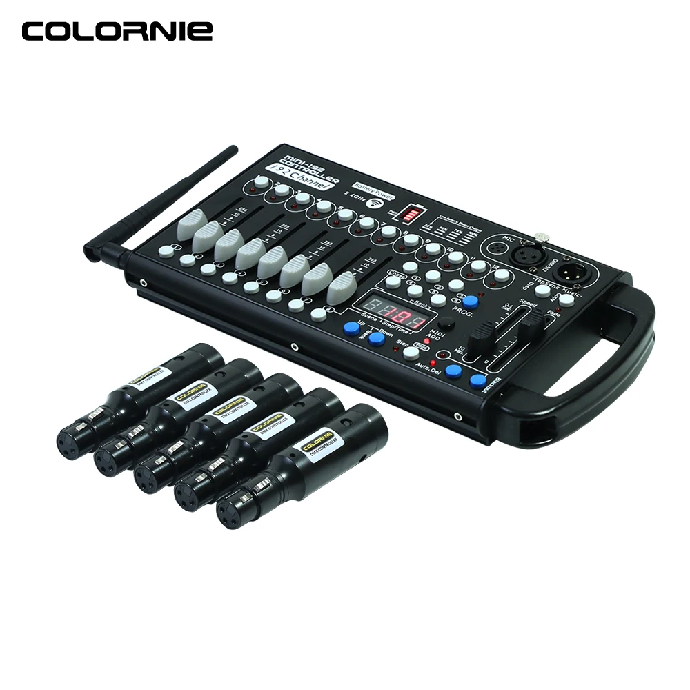 192 Batterij Dmx Controller Draadloze DMX512 Opladen Ontvanger Voor Dj Led Par Moving Head Lights