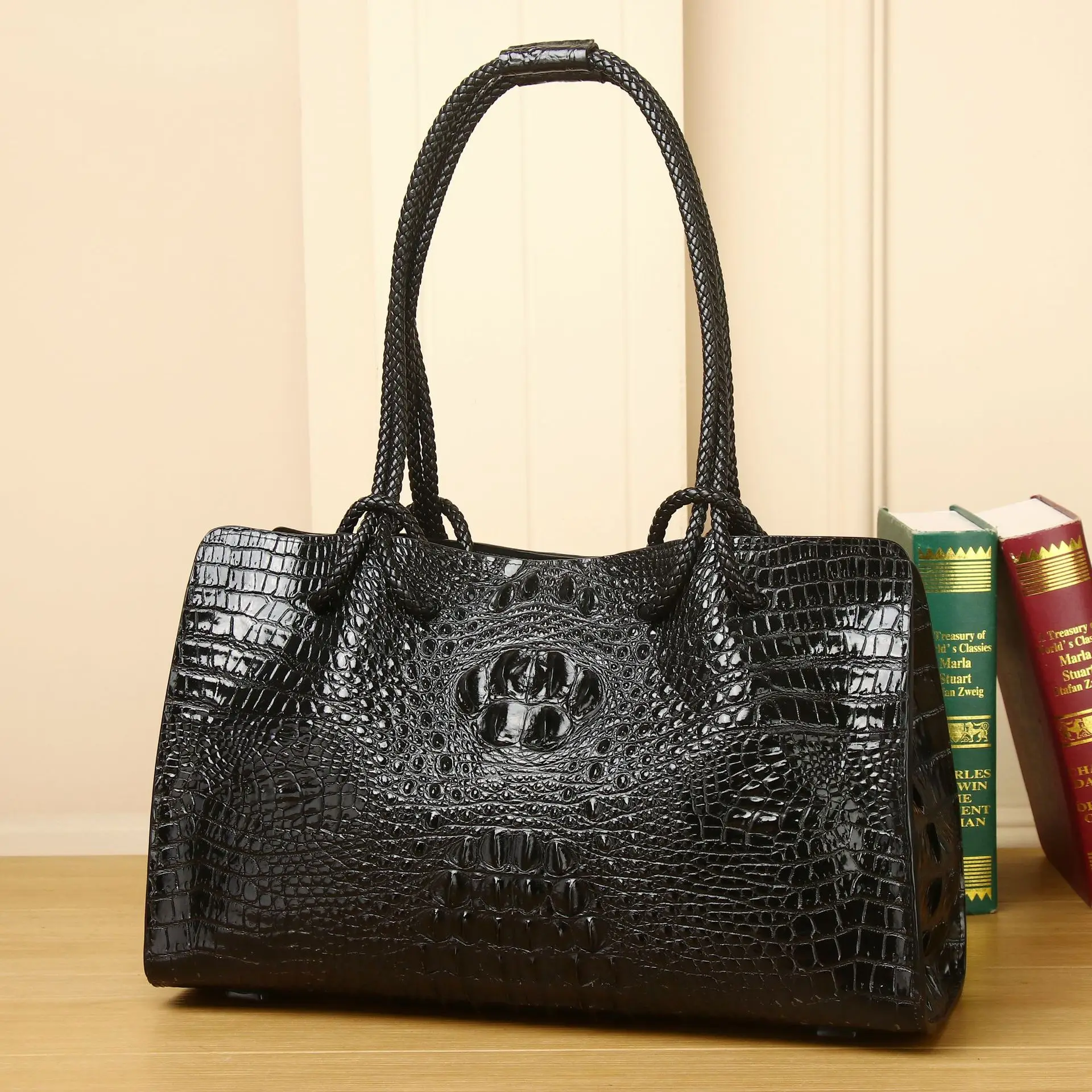 New Fashion Alligator Women Handbags European Designer Cow Genuine Leather Shoulder Bags Female Girl Brand Luxury Crossbody Bag