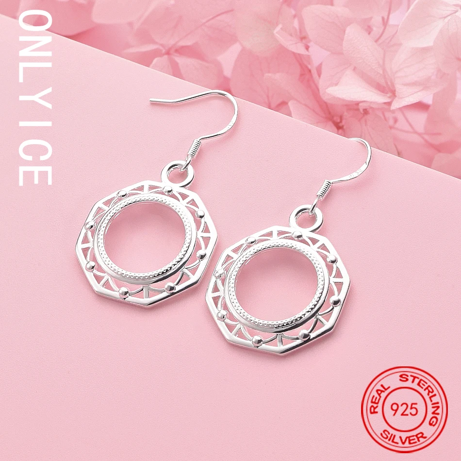 

Fine 925 Sterling Silver Design Earrings Drop Earrings Anniversary Gift Popular Wild Fashion Romantic Jewelry